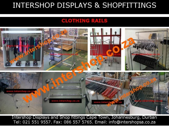 INTERSHOP DISPLAYS AND SHOPFITTINGS - Clothing rails